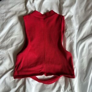 Red Tank with Cut outs